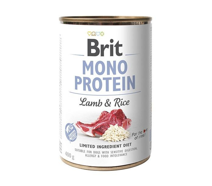 Brit Dog konz Mono Protein Lamb & Brown Rice 400g