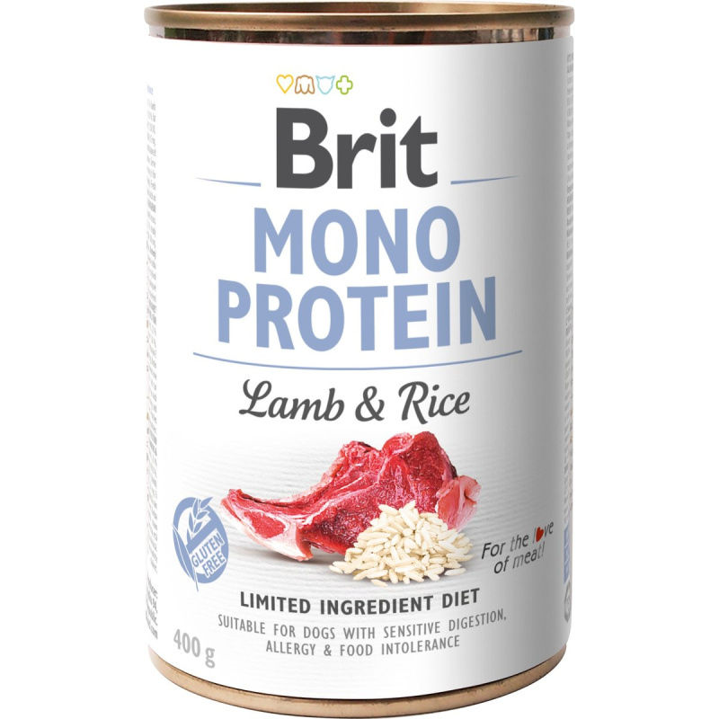 Brit Dog konz Mono Protein Lamb & Brown Rice 400g