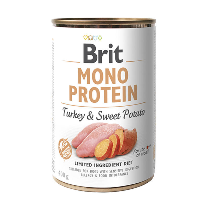 Brit Dog konz Mono Protein Turkey & Sweet Potato 400g
