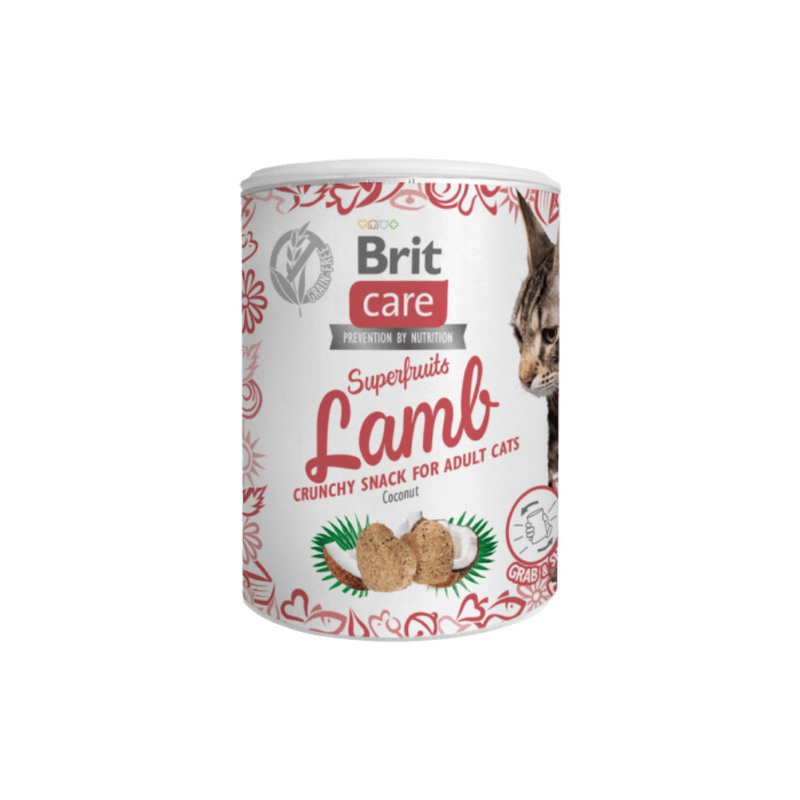 BRIT Care Cat Snack Superfruits Lamb with Coconut 100 g