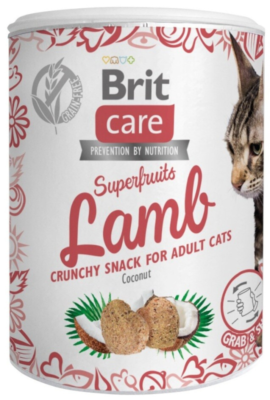 BRIT Care Cat Snack Superfruits Lamb with Coconut 100 g