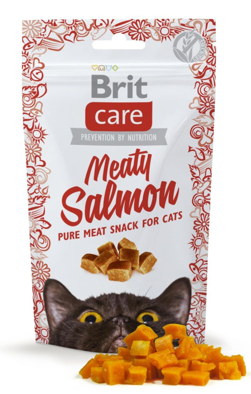 Brit Care Cat Snack Meaty Salmon 50g