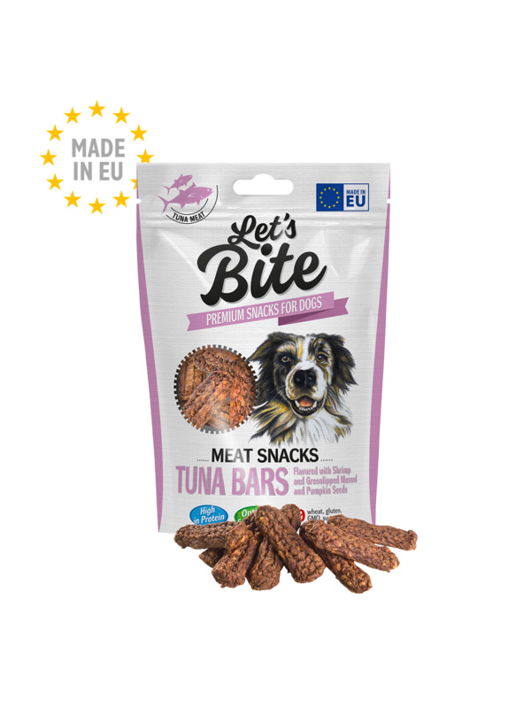 Let’s Bite Meat Snacks. Tuna Bars with Shrimp & Pumpkin Seeds 80g