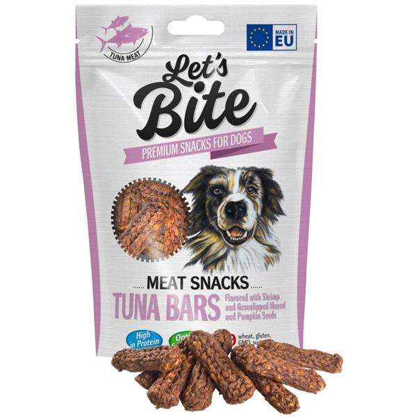 Let’s Bite Meat Snacks. Tuna Bars with Shrimp & Pumpkin Seeds 80g