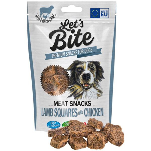 Let’s Bite Meat Snacks. Lamb Squares with Chicken 80g
