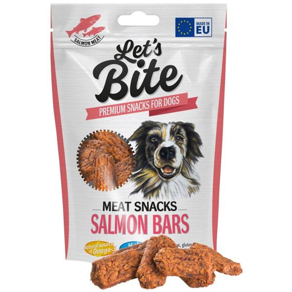 Let’s Bite Meat Snacks. Salmon Bars 80g