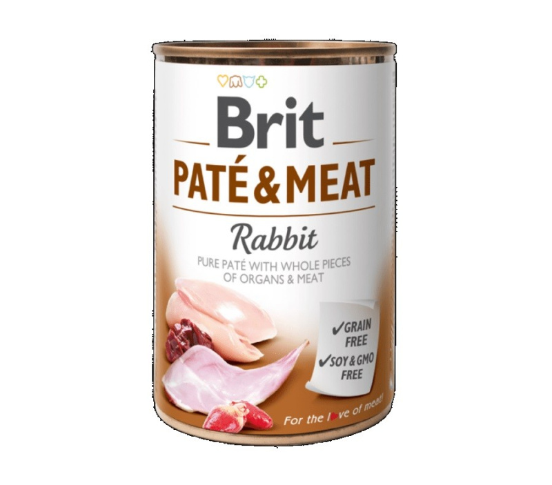 Brit Dog konz Paté & Meat Rabbit 400g