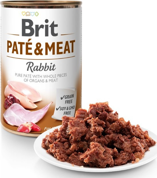 Brit Dog konz Paté & Meat Rabbit 400g