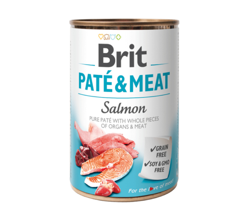Brit Dog konz Paté & Meat Salmon 400g