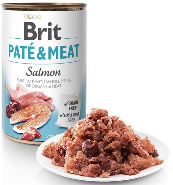 Brit Dog konz Paté & Meat Salmon 400g