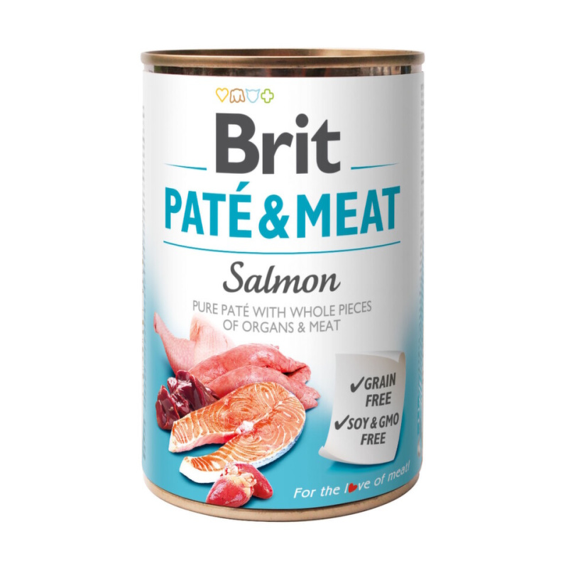 Brit Dog konz Paté & Meat Salmon 400g