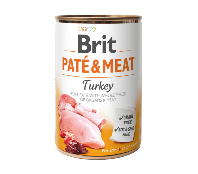 Brit Dog konz Paté & Meat Turkey 400g
