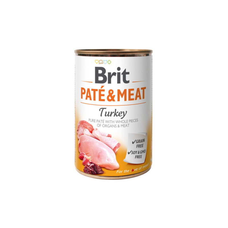 Brit Dog konz Paté & Meat Turkey 400g