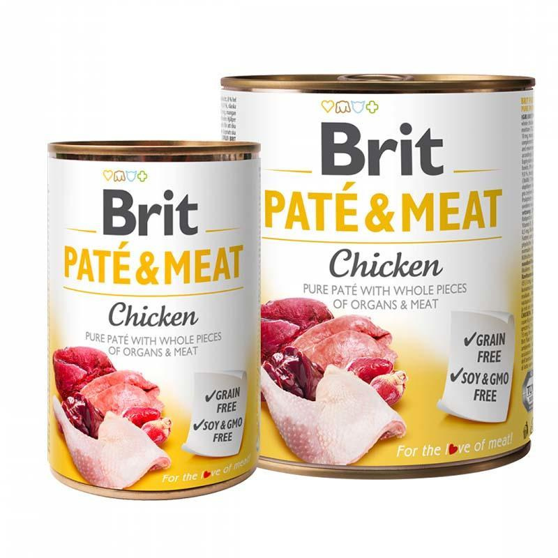Brit Konzerva pro psy paté kuřecí, hovězí, vnitřnosti, 800 g