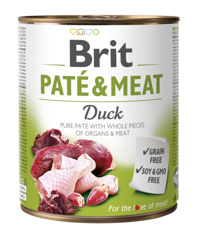 Brit Dog konz Paté & Meat Duck 800 g