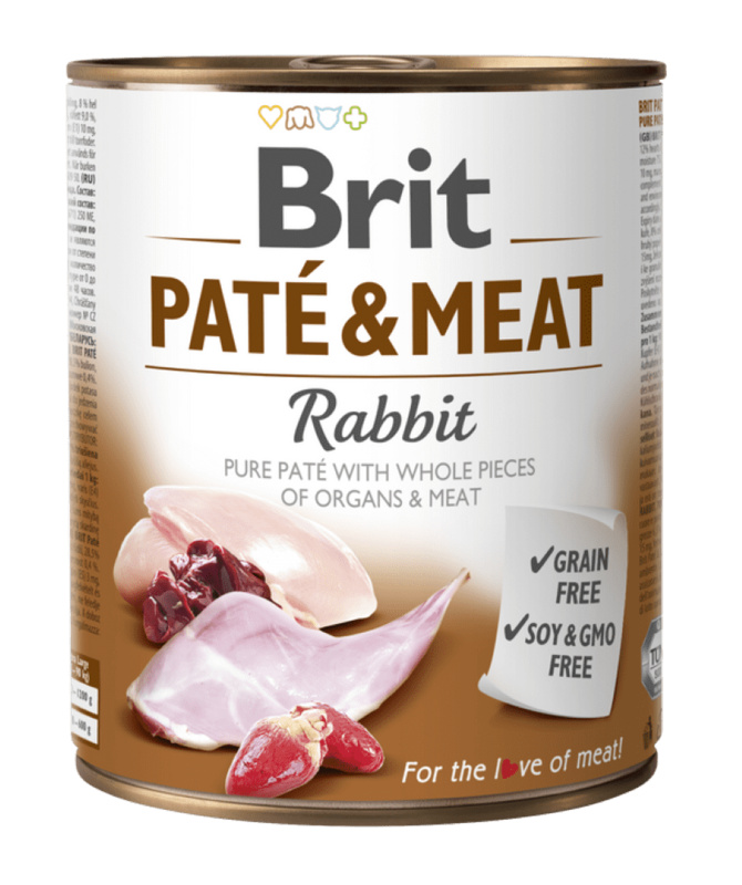 Brit Dog konz Paté & Meat Rabbit 800 g