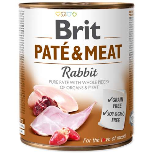 Brit Dog konz Paté & Meat Rabbit 800 g