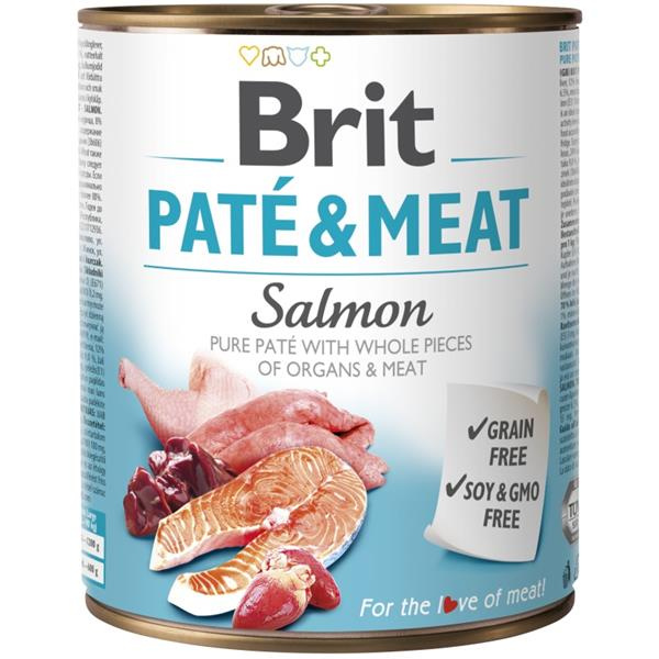 Brit Dog konz Paté & Meat Salmon 800 g