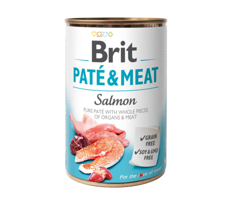 Brit Dog konz Paté & Meat Salmon 800 g