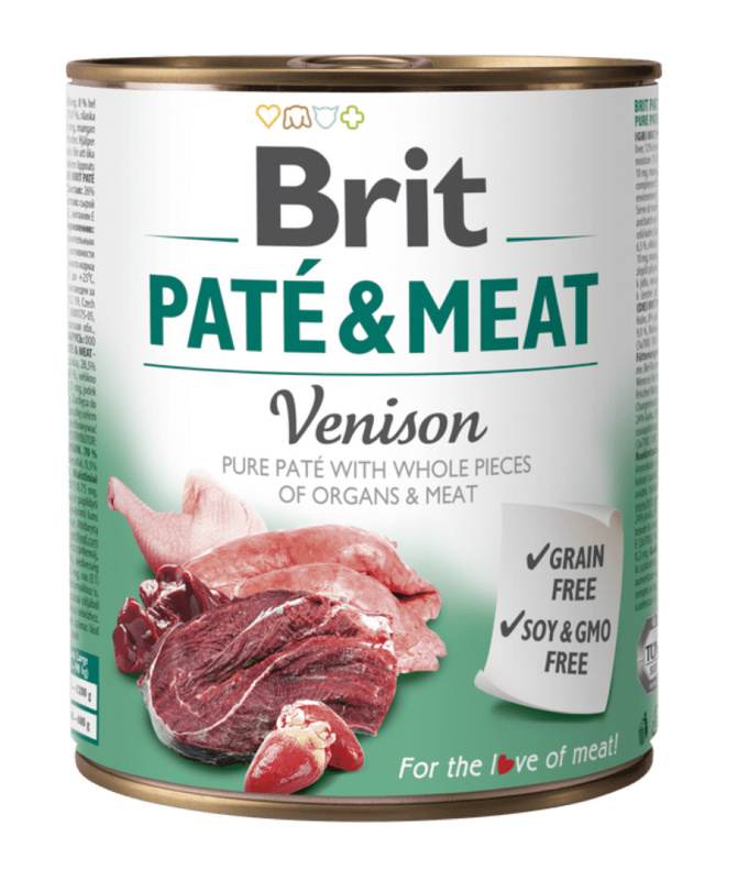 Brit Dog konz Paté & Meat Venison 800 g
