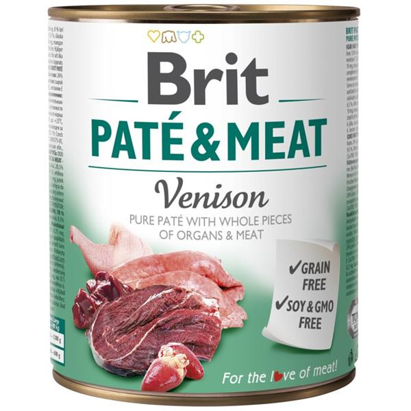 Brit Dog konz Paté & Meat Venison 800 g