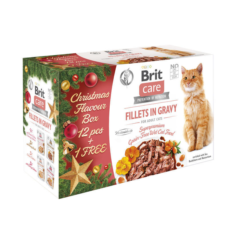 Brit Care Cat Christmas multipack, 12+1
