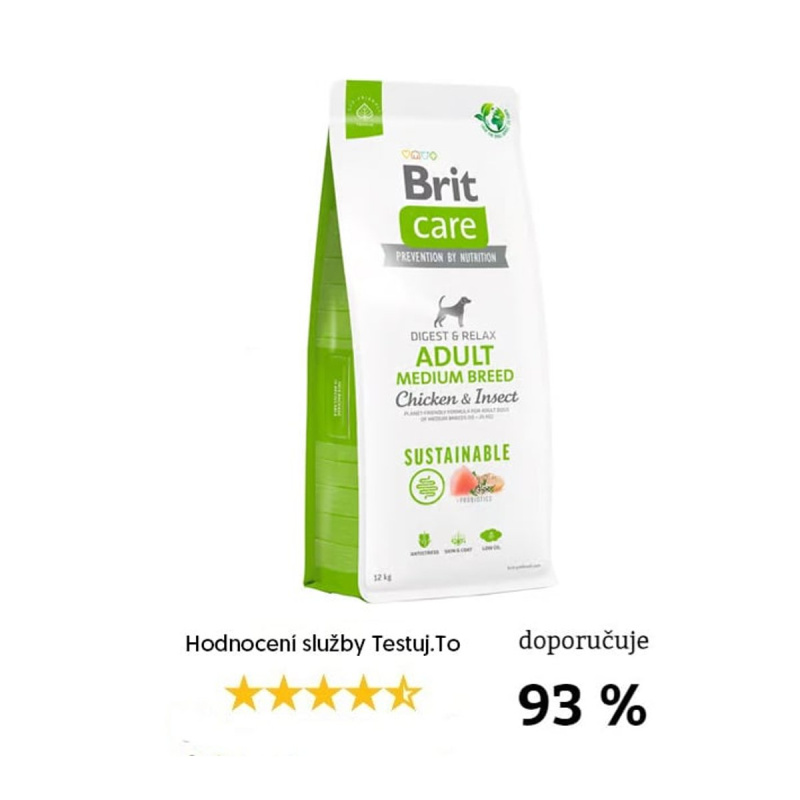 Brit Care Dog Adult Medium Sustainable - 12kg