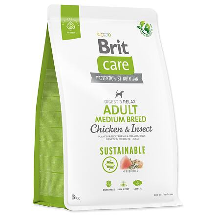 BRIT Care Dog Sustainable Adult Medium Breed 3 kg