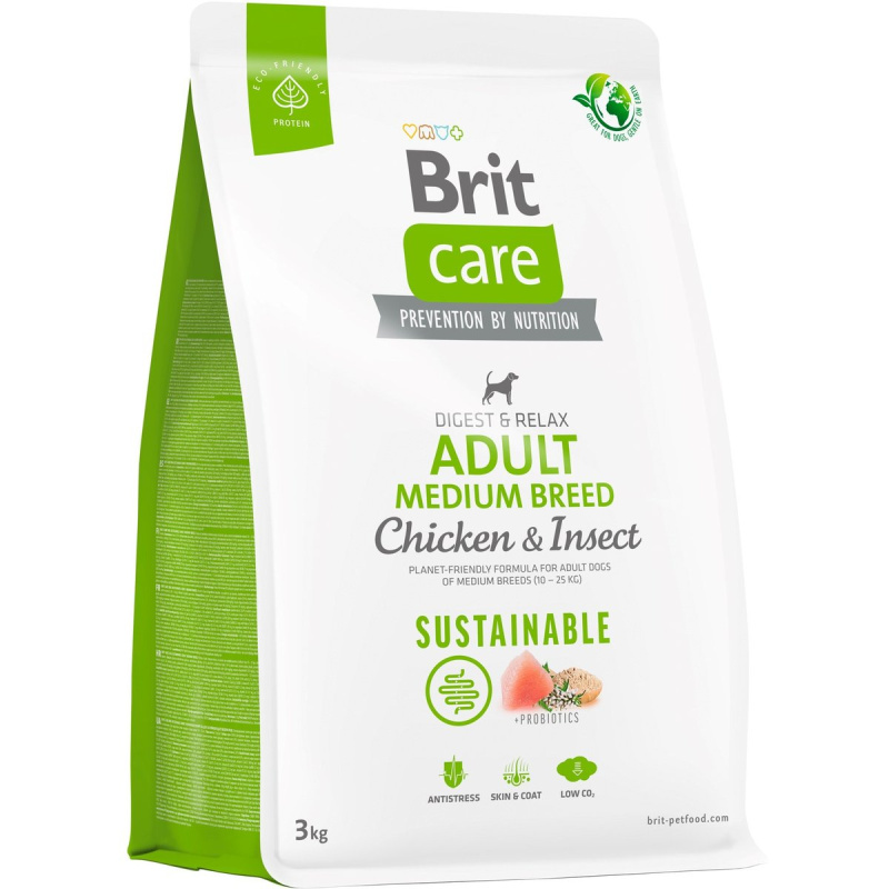 BRIT Care Dog Sustainable Adult Medium Breed 3 kg