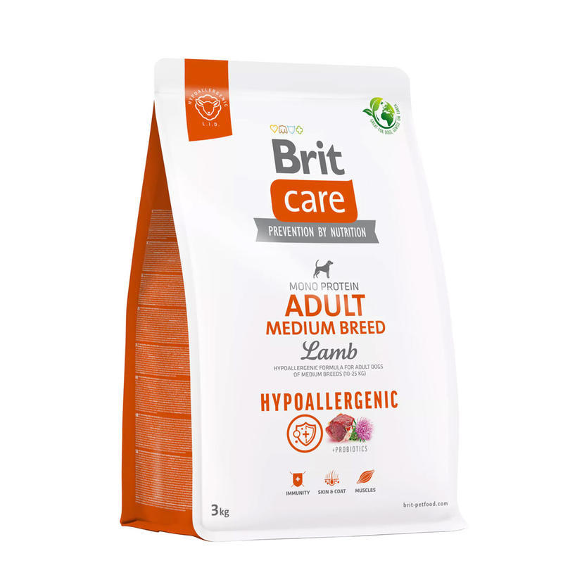 BRIT Care Dog Hypoallergenic Adult Medium Breed 3 kg