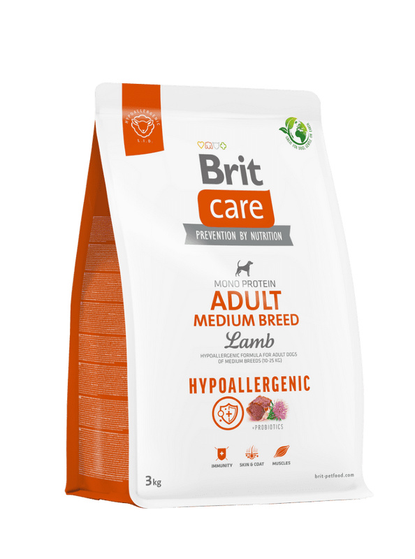 BRIT Care Dog Hypoallergenic Adult Medium Breed 3 kg