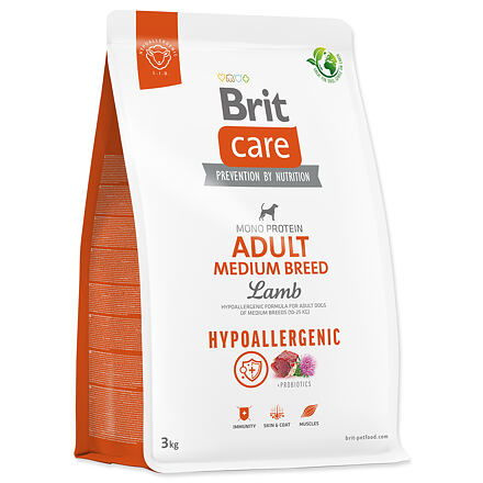 BRIT Care Dog Hypoallergenic Adult Medium Breed 3 kg