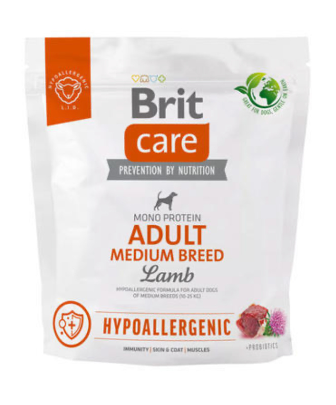 BRIT Care Dog Hypoallergenic Adult Medium Breed 1 kg