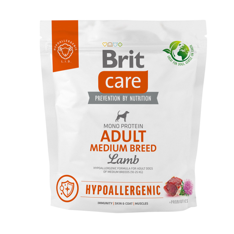 BRIT Care Dog Hypoallergenic Adult Medium Breed 1 kg