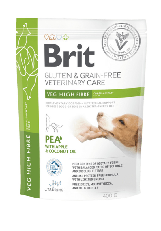 Brit VD Dog GF Veg High Fibre 400g