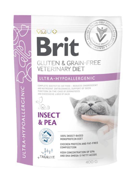 Brit GF Veterinary Diets Cat Ultra-hypoallergenic 400 g