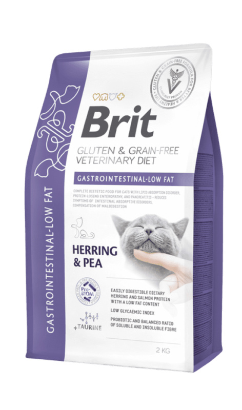Brit VD Cat GF Gastrointestinal-Low fat 2kg