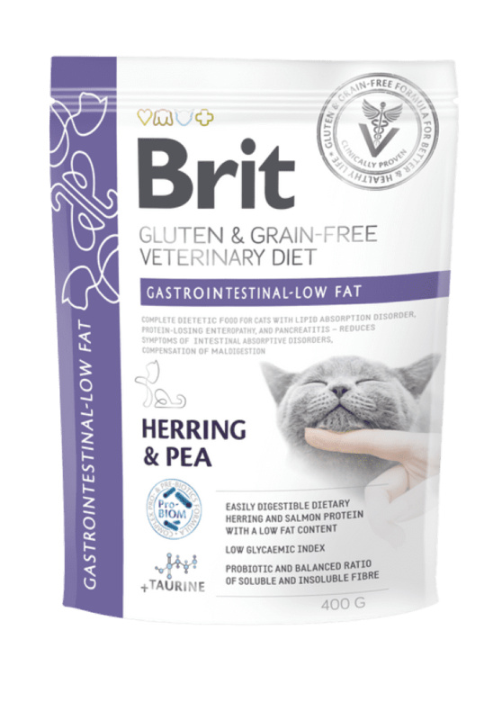 Brit VD Cat GF Gastrointestinal-Low fat 400g