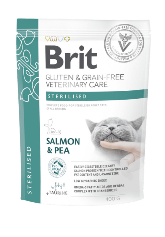 Brit GF Veterinary Care Cat Sterilised 400 g