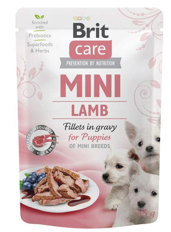 Brit Care Dog Mini Puppy Lamb fillets in gravy 85 g