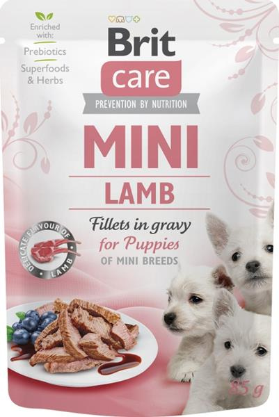 Brit Care Dog Mini Puppy Lamb fillets in gravy 85 g