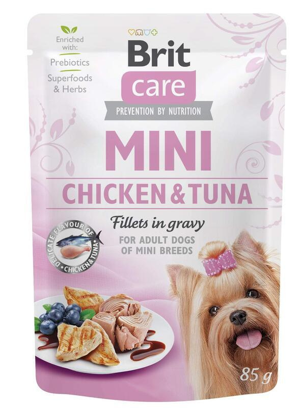 Brit Care Dog Mini Chicken&Tuna fillets in gravy 85 g