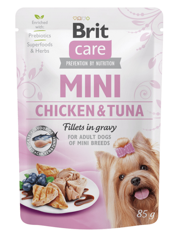 Brit Care Dog Mini Chicken&Tuna fillets in gravy 85 g