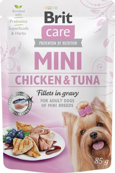 Brit Care Dog Mini Chicken&Tuna fillets in gravy 85 g