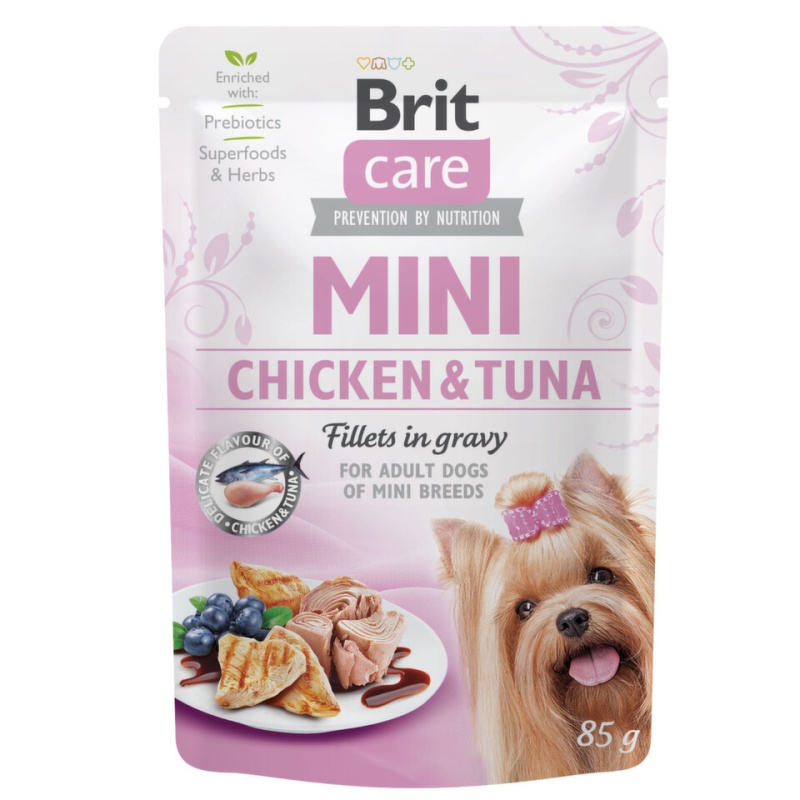 Brit Care Dog Mini Chicken&Tuna fillets in gravy 85 g