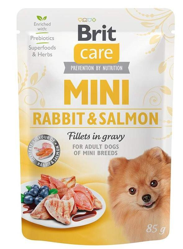 Brit Care Dog Mini Rabbit&Salmon fillets in gravy 85 g
