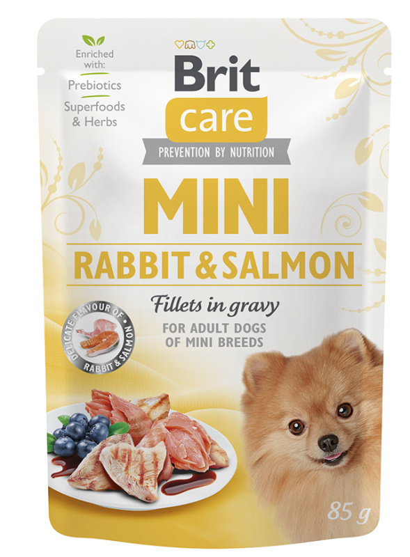 Brit Care Dog Mini Rabbit&Salmon fillets in gravy 85 g