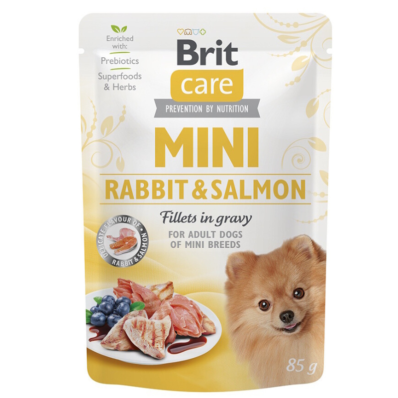Brit Care Dog Mini Rabbit&Salmon fillets in gravy 85 g