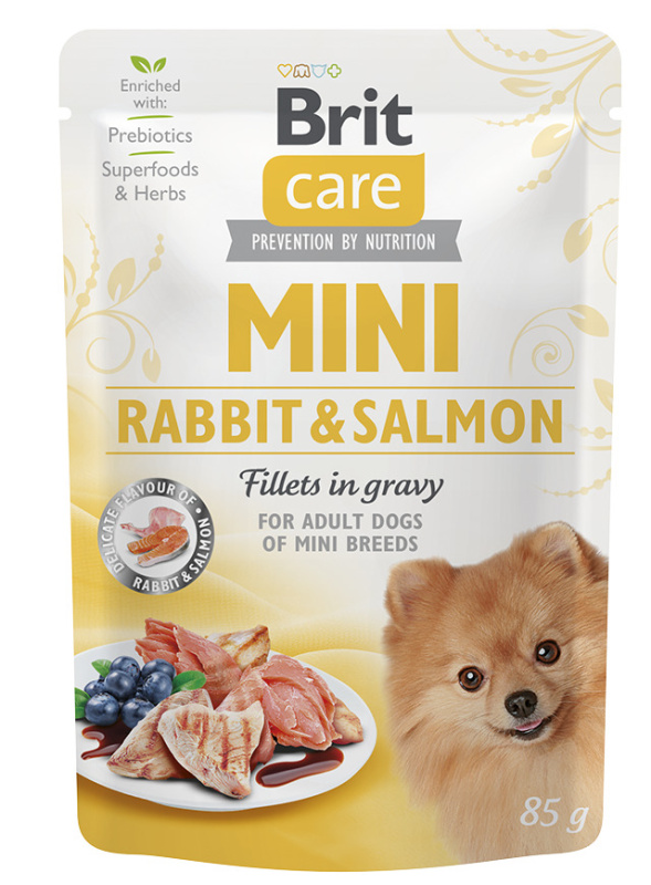 Brit Care Dog Mini Rabbit&Salmon fillets in gravy 85 g
