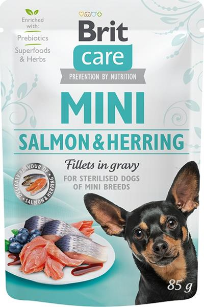 Brit Care Dog Mini Salmon&Herring steril fillets 85 g